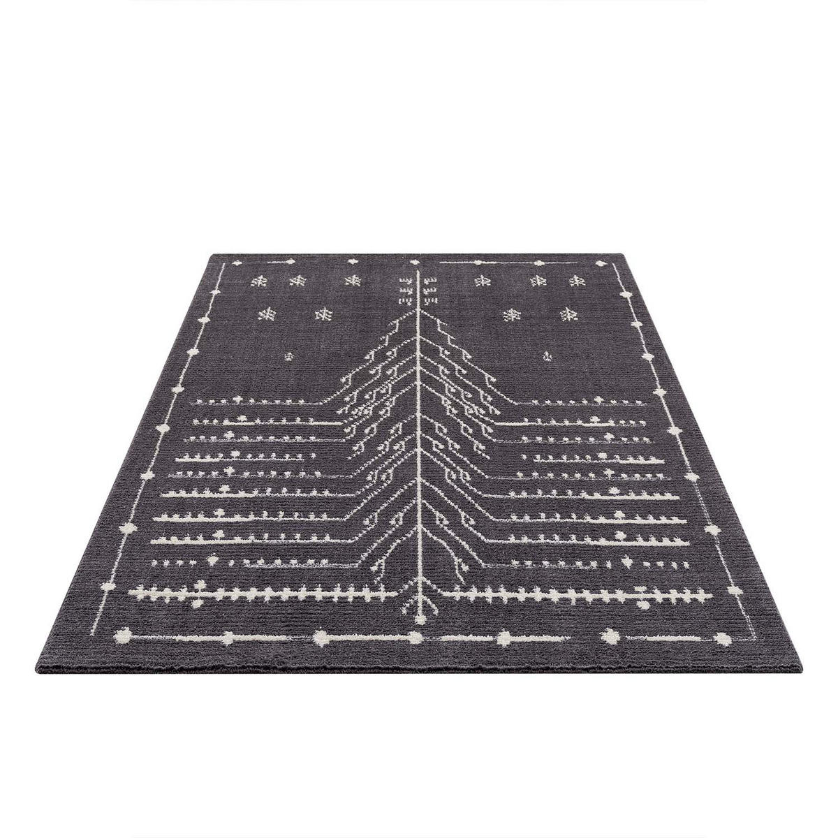 KURZFLOR-TEPPICH April 2308 Grau 160x230 cm - Grau, Textil (160/230cm) - carpet city