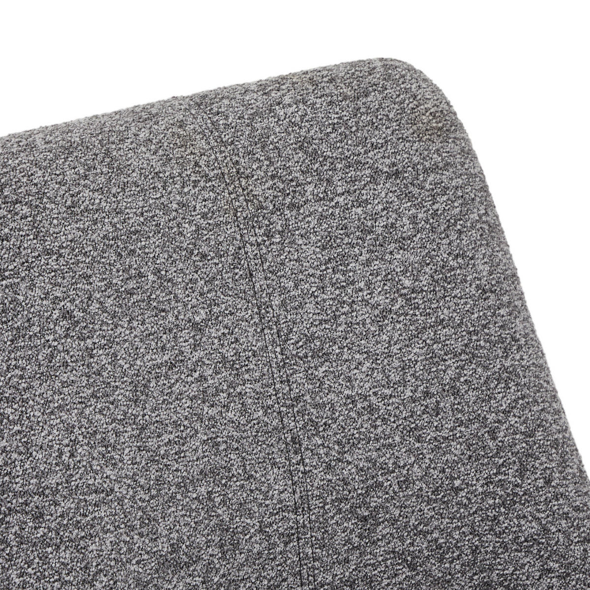 STUHL-SET 2 Stück in Teddystoff - Schwarz/Grau, Textil/Metall (56/64cm) - Furnhouse