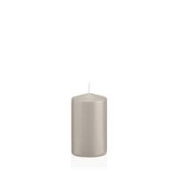 STUMPENKERZEN Zinn Grau Ø 48 x 120 mm, 24 Stück - Hellgrau, Paraffin (5/12cm) - Wiedemann Kerzen
