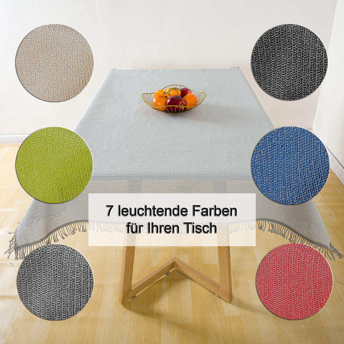 TISCHDECKE Gartentischdecke Grün 130x160 cm Weichschaum - Grün, Textil (130/160cm) - TiborTex