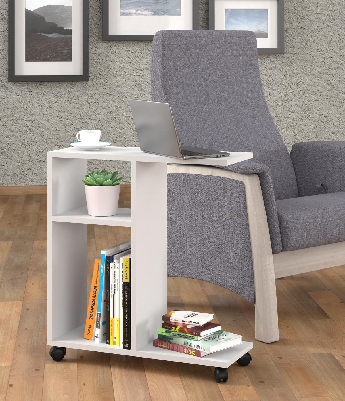 COUCHTISCH Weiß 60/65/22 - Weiß, Holzwerkstoff (22/60/65cm) - RAUMHIRSCH FURNITURE