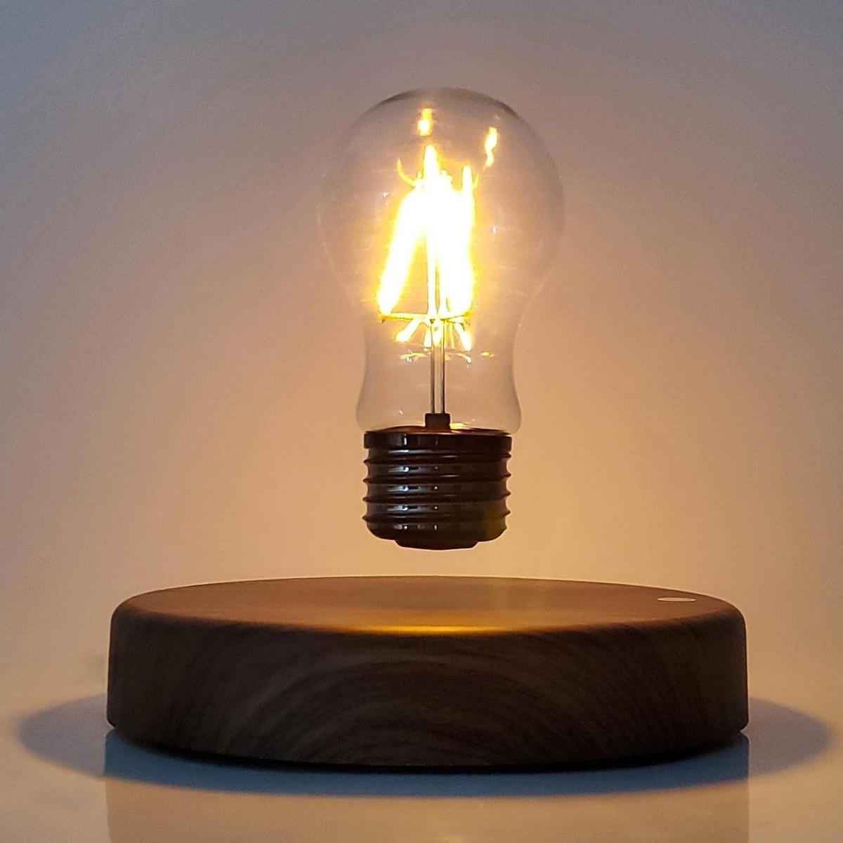 TISCHLEUCHTE Magnet LED 360° Drehbar - Gelb, Glas (11/15/6cm) - Authentics