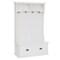 GARDEROBE Weiß - Weiß, Holz (100/163/47cm) - MCW