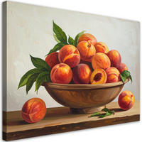 LEINWANDBILD Essen & Trinken 120x80cm - Orange, Textil (120/80cm) - Feeby