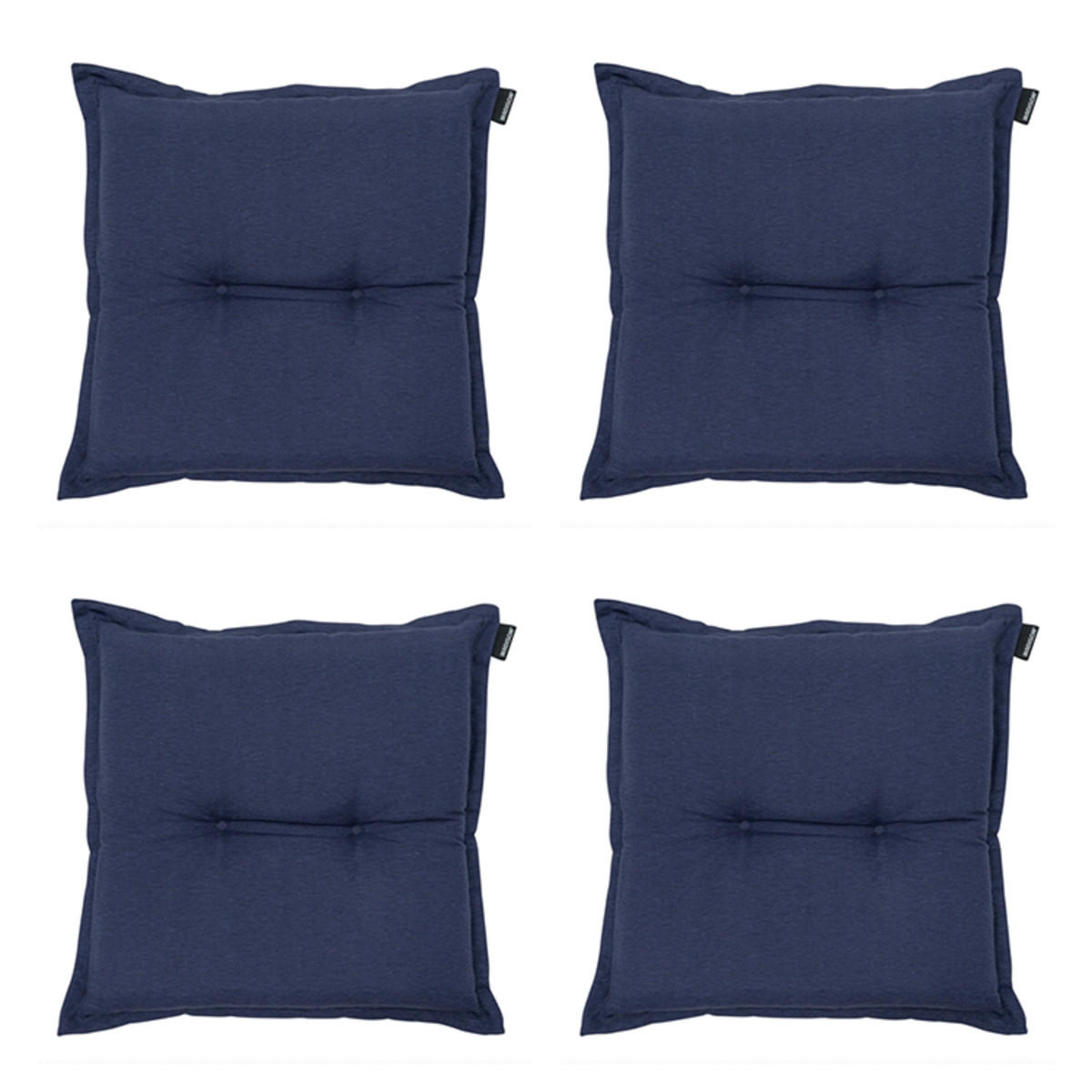 SITZKISSEN Panama 50/50 cm 4er-Set - Dunkelblau, Textil (50/5/50cm) - Madison