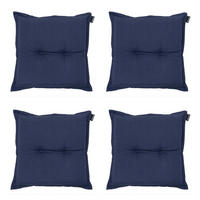 SITZKISSEN Panama 50/50 cm 4er-Set - Dunkelblau, Textil (50/5/50cm) - Madison