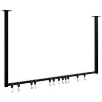 KLEIDERSTANGE Metall Schwarz - Schwarz, Metall (100/60/7cm) - CLP