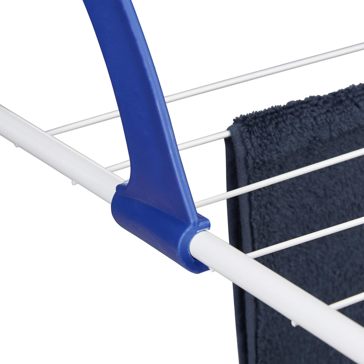 ZÁVESNÝ sušič - biela, kov/plast (64/18/70cm) - Relaxdays