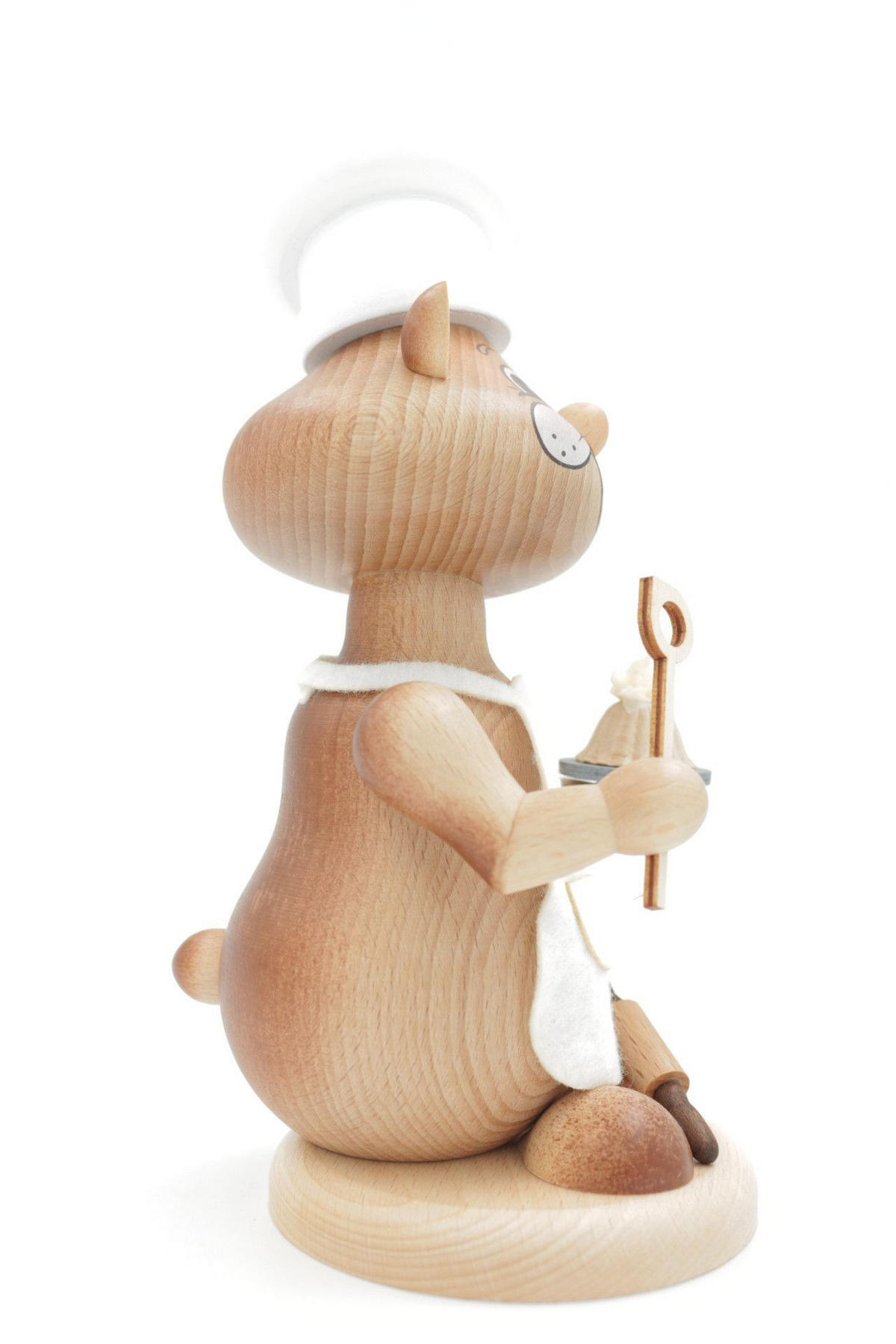 RAUCHFIGUR Hamster Bäcker 18 cm - Multicolor, Holz (12/18/0.1cm)