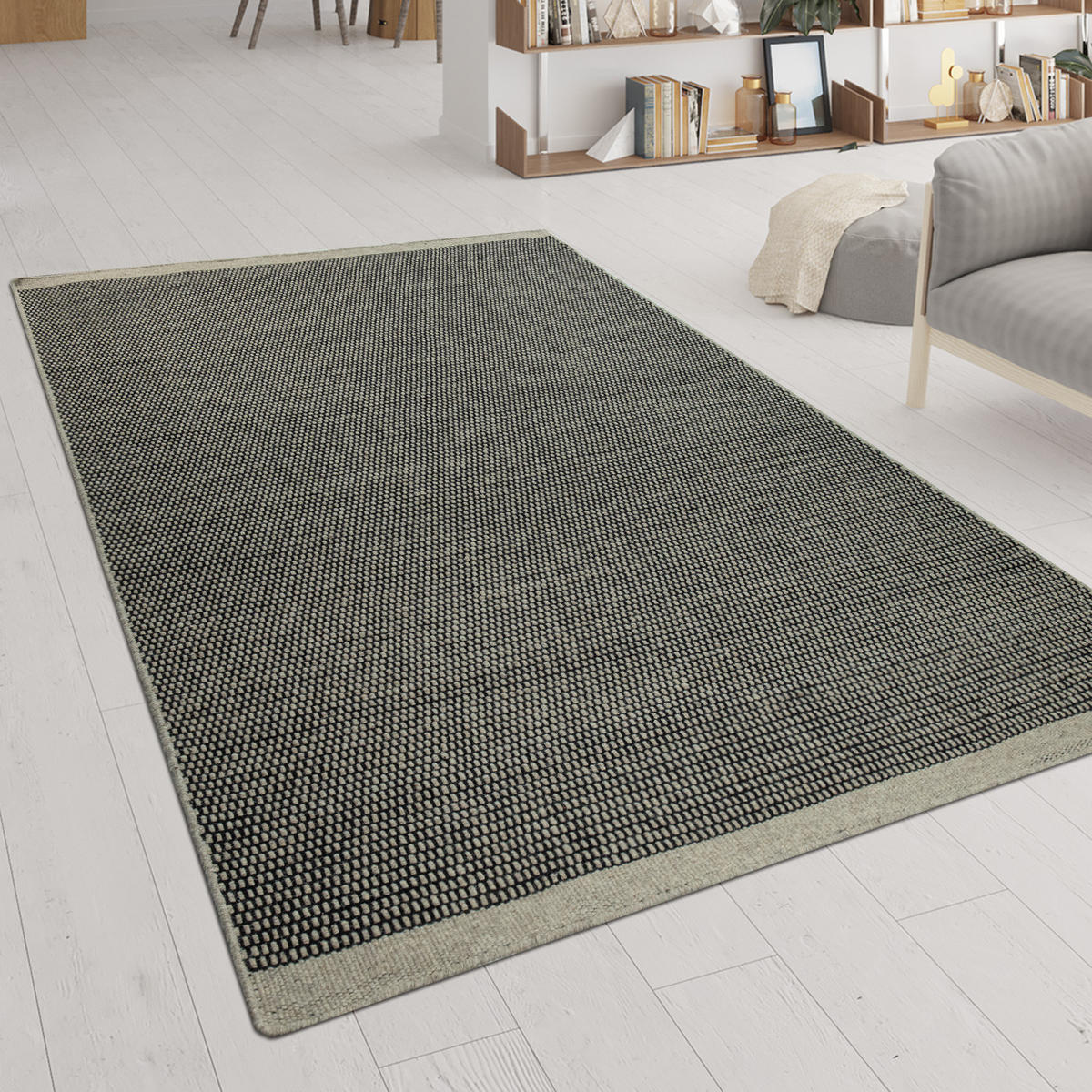 HOCHFLORTEPPICH 160/230 cm Kasko 300 - Grau, Textil (160/230cm) - Paco Home