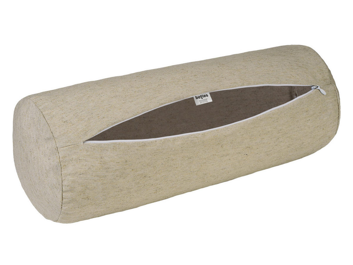 XL-NACKENROLLENHÜLLE Wunschton melange-beige 25/70 cm - Beige, Textil (25/70cm) - beties Heimtextil