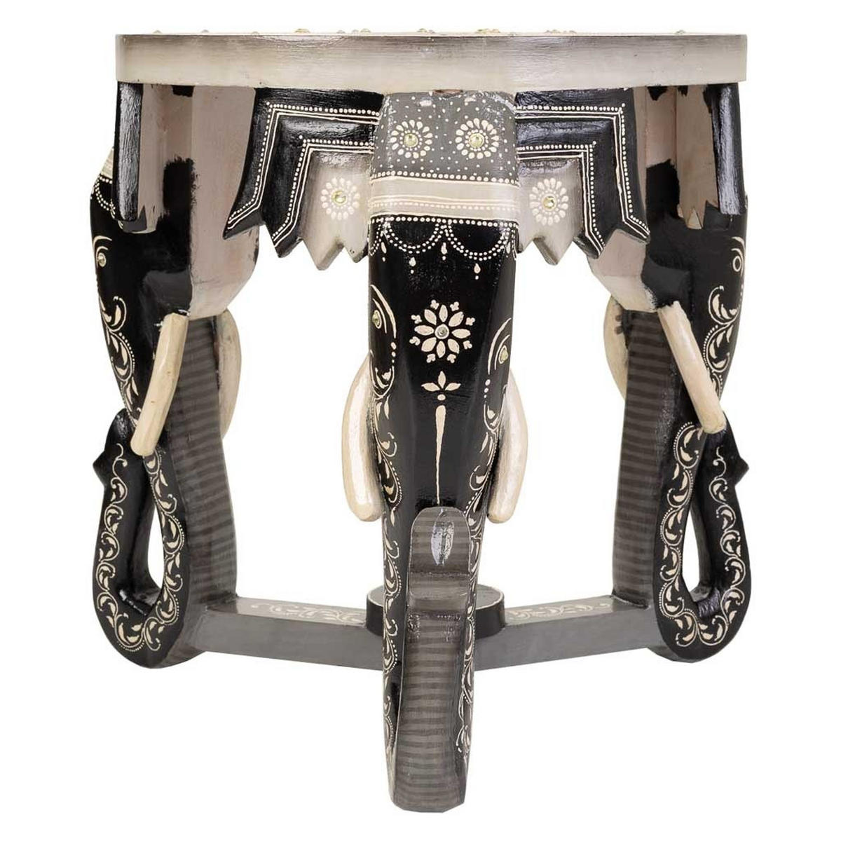 TISCH aus Holz, grau, 42x35x39cm - Multicolor, Holz (35/42/39cm) - Wanderlust