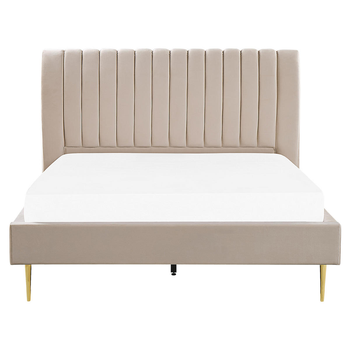 POLSTERBETT 180/200cm Sandbeige Marville - Beige, Textil (180/200cm) - Beliani