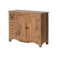 KOMMODE Akazie 110x40x85 natur versiegelt NATURE OF SPIRIT #217 - Braun, Holz (110/85/40cm) - Massivmoebel24