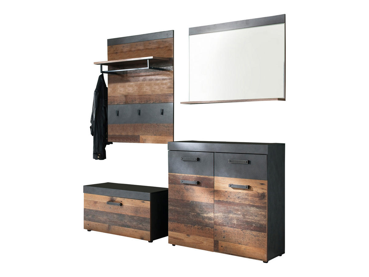 GARDEROBE Braun - Braun, Holzwerkstoff (185/192/37cm) - ebuy24