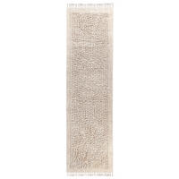 KOBEREC Světle béžový 80/300 cm Bavlna Bitlis - béžová, textil (80/300cm) - Beliani