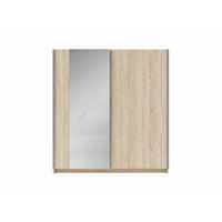 SCHWEBETÜRENSCHRANK 2-Türen 180 cm mit Spiegel in Sonoma - Sonoma Eiche, Holzwerkstoff (62/198.5/180.6cm) - Home Collective