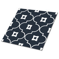FLIESENAUFKLEBER 9 Stück 30x30 cm selbstklebend Orientalisches arabisches Muster - Grau, Textil (30/1.6/30cm) - TULUP