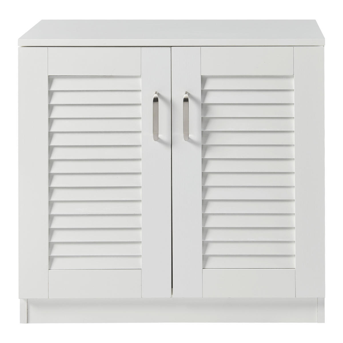 SCHUHSCHRANK Løten - Weiß, Holzwerkstoff (63/62/36cm) - [en.casa]