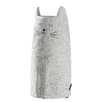 VASE Gato Katze 26 cm - Weiß, Keramik (26cm) - Butlers