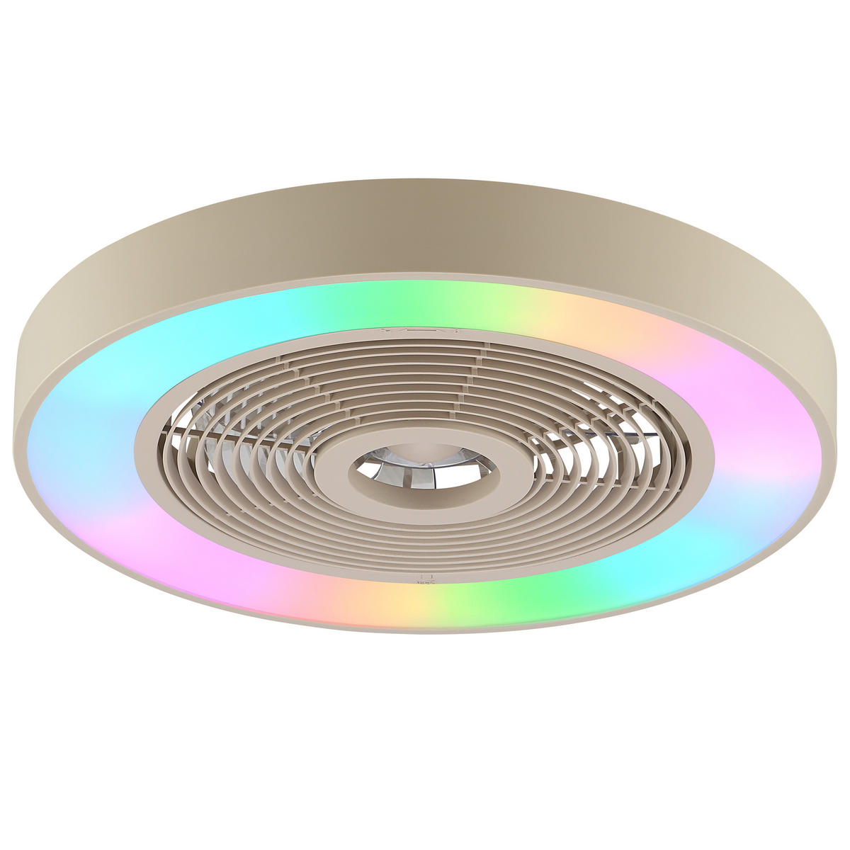 LED DECKENLEUCHTE Catania Beige 48,6/48,6/13,7 cm - Beige, Kunststoff (48.6/48.6/13.7cm) - Brilliant