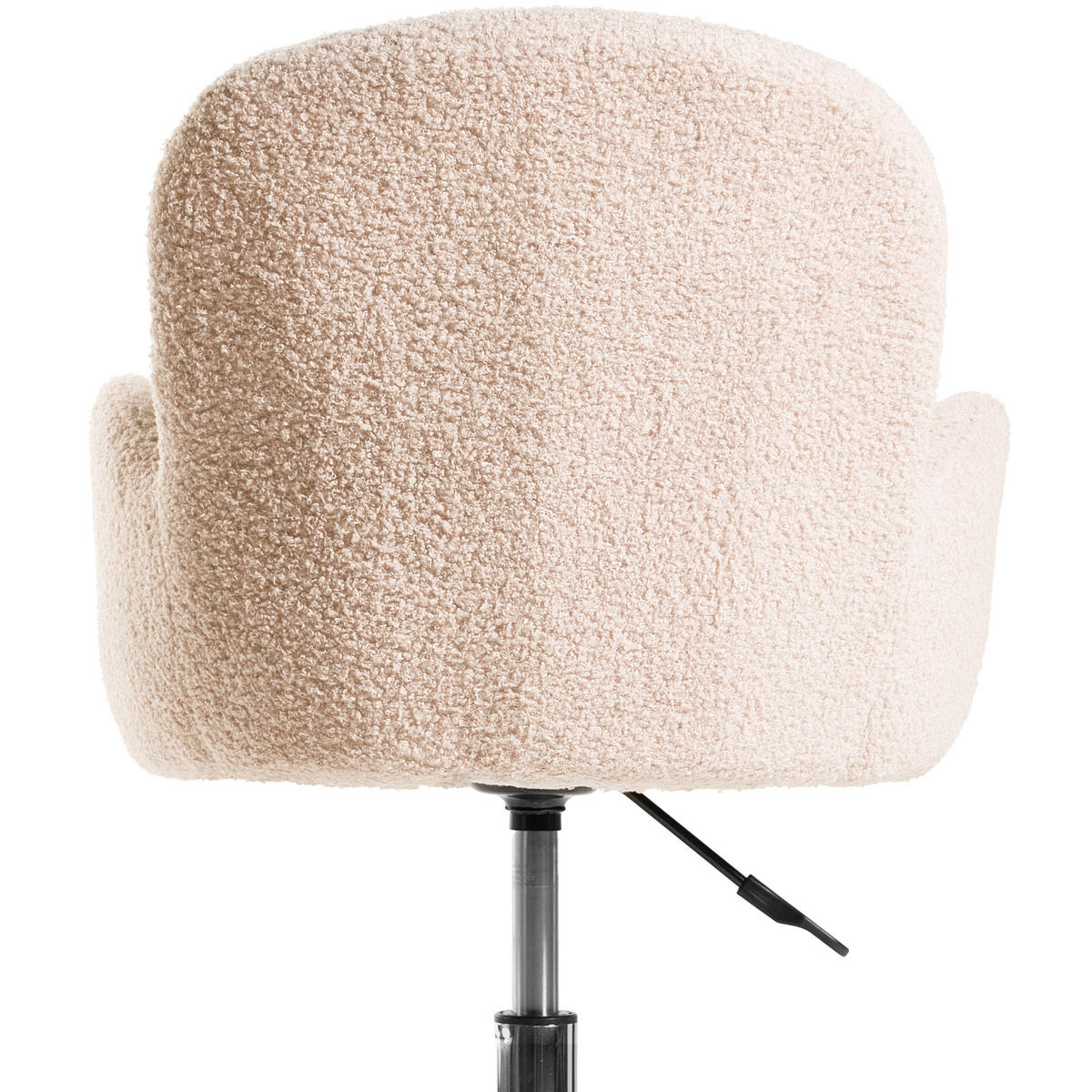 KANCELÁŘSKÁ ŽIDLE Bouclé Světle béžová Priddy - béžová, textil (60/79/60cm) - Beliani