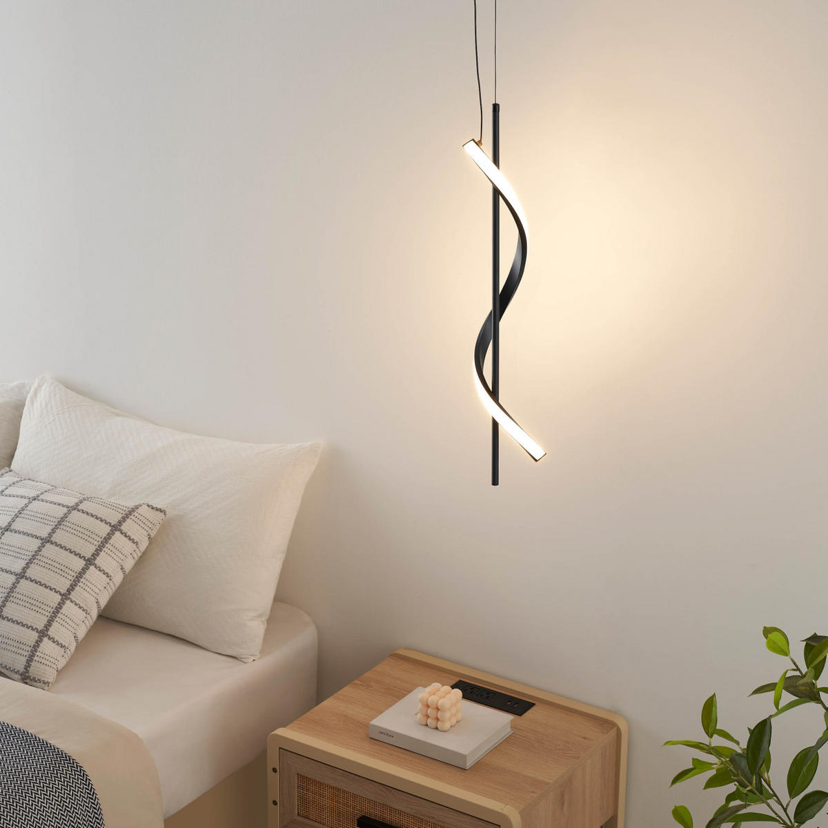 HÄNGELEUCHTE Lybella, Schwarz, 61cm - Schwarz, Metall (61/10/61cm) - KOSILUM