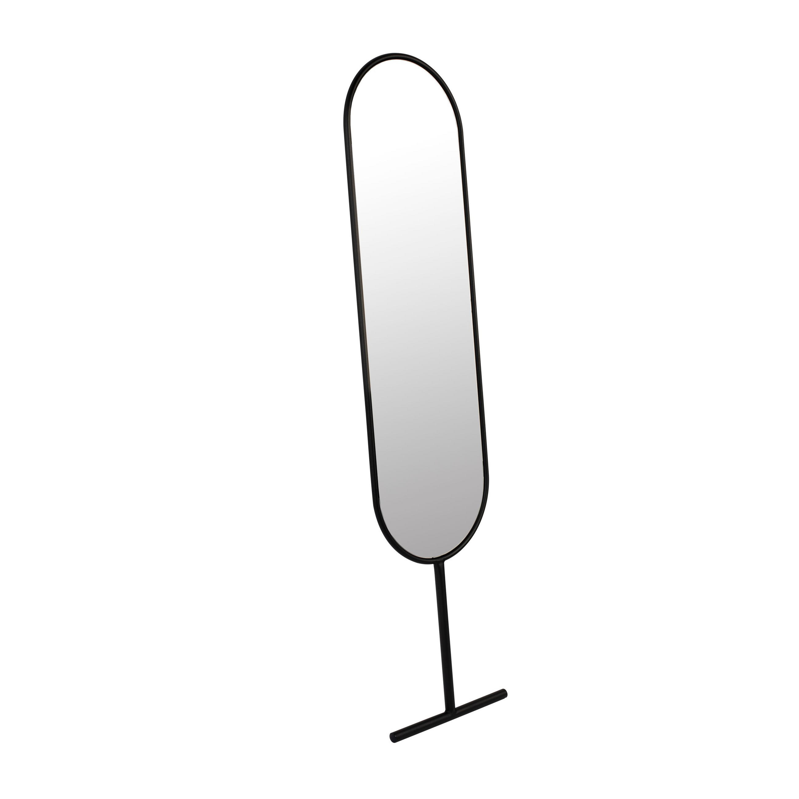 Zuiver Standspiegel Schwarz 38.5x165x2.5 cm