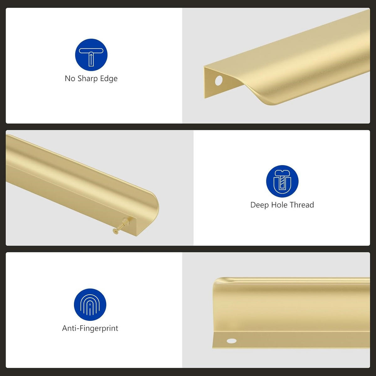 MÖBELGRIFF Gold 15er-Set 128 mm - Goldfarben, Metall (1.8/0.32/15cm)
