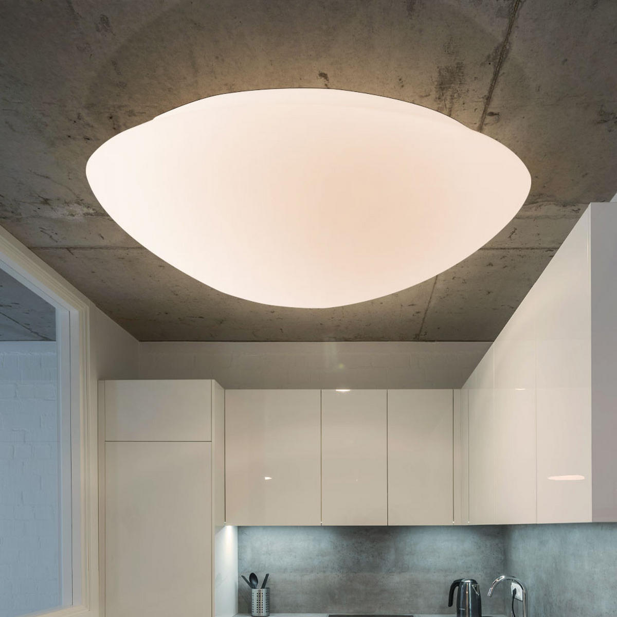 LED DECKENLEUCHTE Weiß Rund - Weiß, Kunststoff (40/40/14cm)