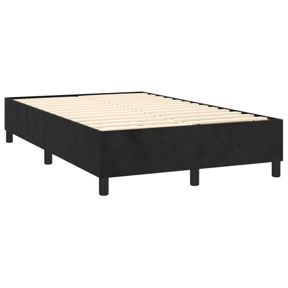 POLSTERBETT Rackley 120/203 cm - Schwarz, Holzwerkstoff (120/200cm) - Nettlife