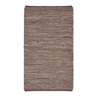 HANDWEBTEPPICH Madras, Leder & Hanf 120/180 cm - Braun, Leder (120/180cm) - Homescapes