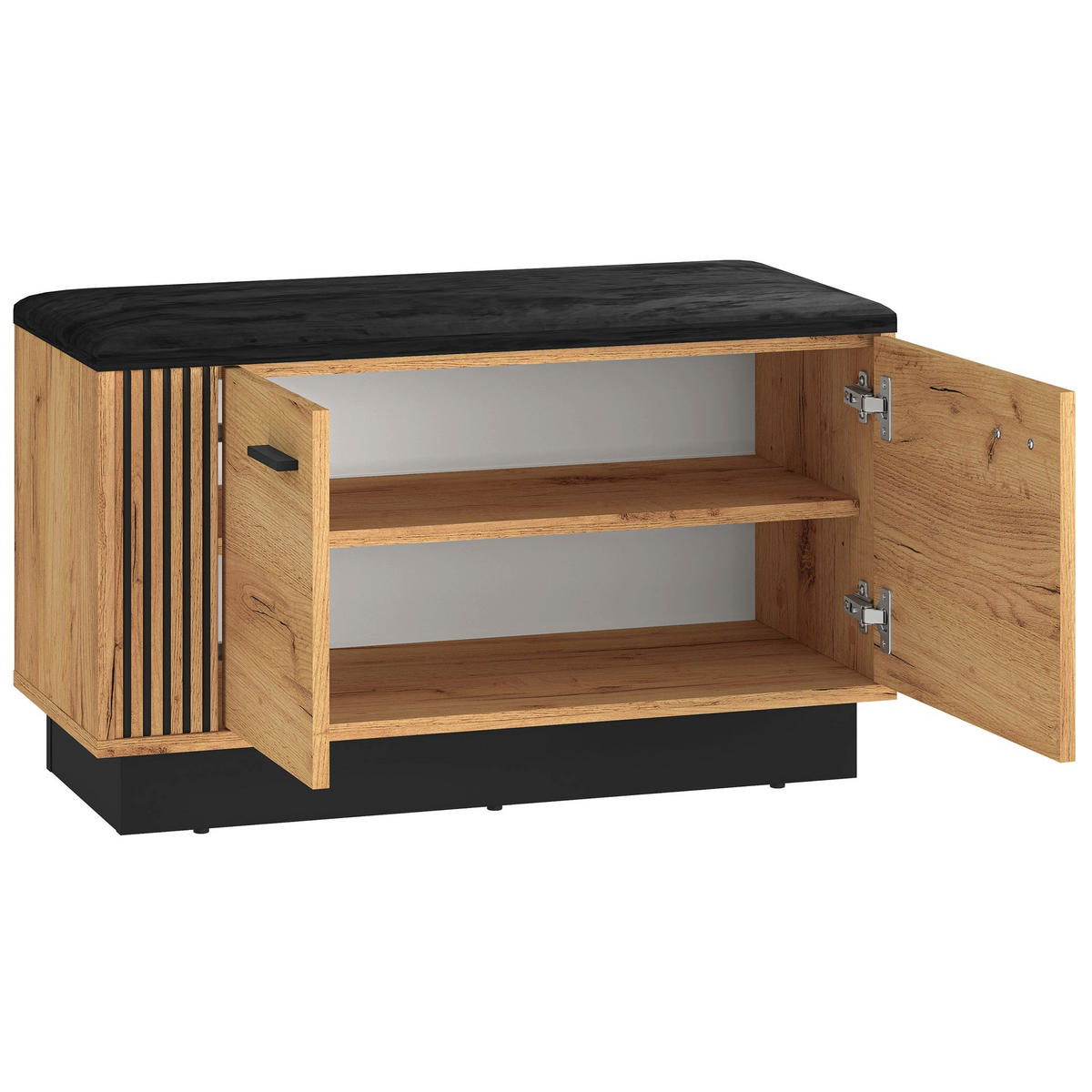 SCHUHSCHRANK Vasco Eiche 80 cm - Eichefarben, Holzwerkstoff (80/49/33.3cm) - Homebook