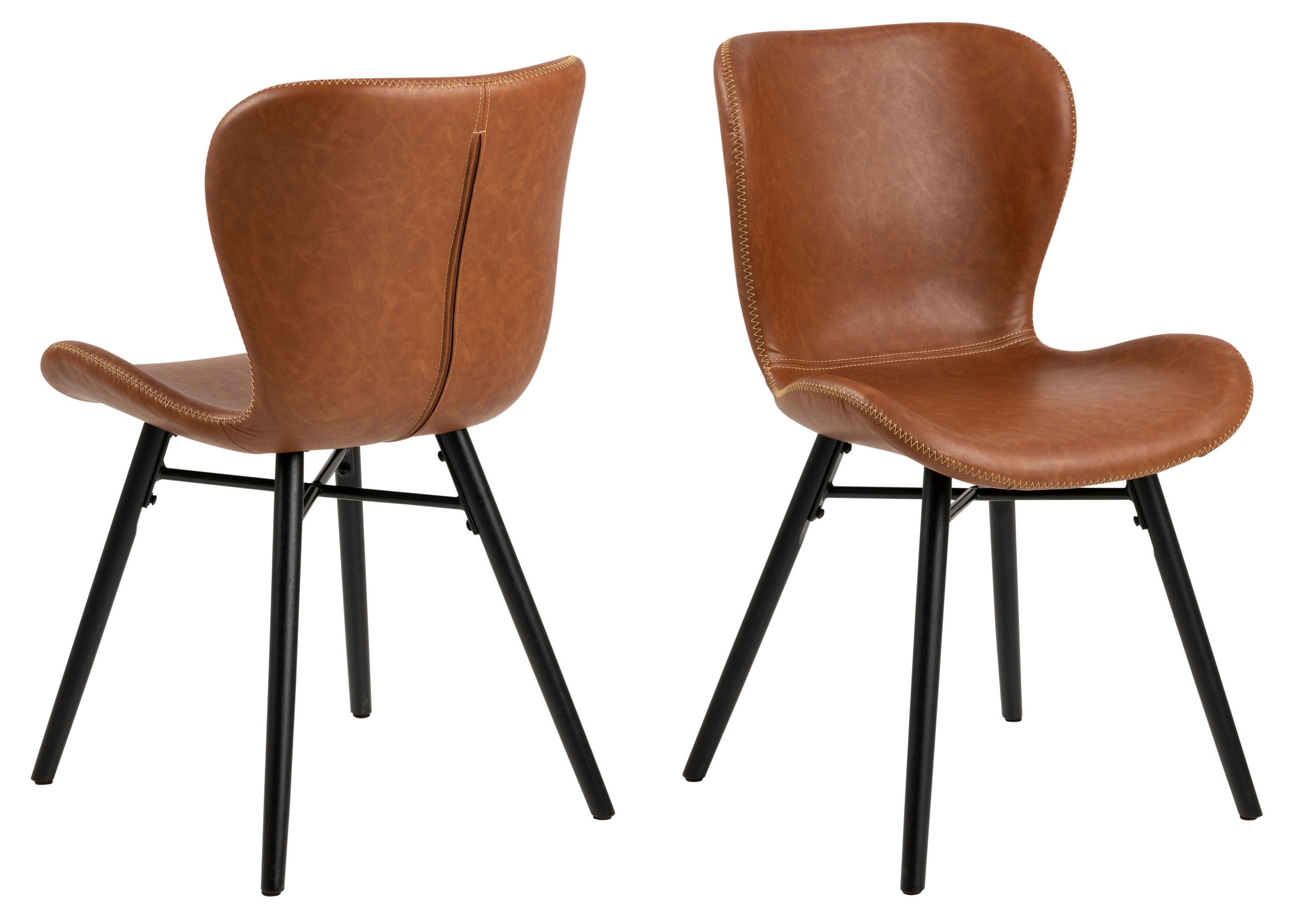 STUHL 2er-Set braun - Braun, Holzwerkstoff (47/82/53cm) - ebuy24