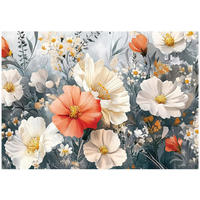 FOTOTAPETE Blumenwiese Wohnzimmer Deko Vlies Tapete 250x175 - Multicolor, Papier (250/175cm) - Wallarena