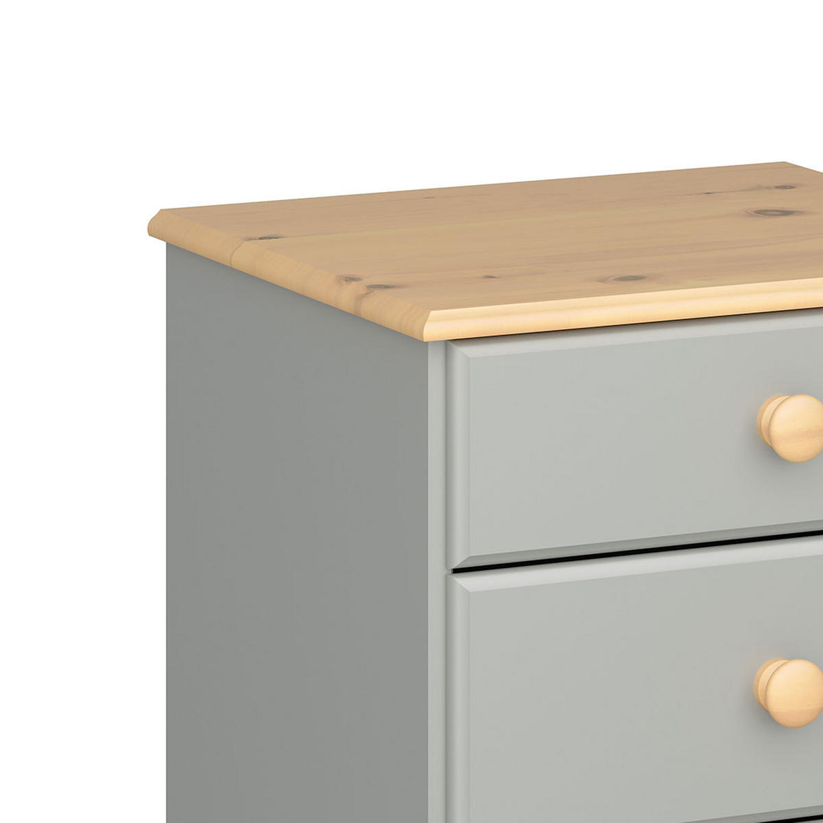 NACHTTISCH 2er-Set Nilon Grau 44/40/56 cm - Grau, Holz (44/56/40cm) - ebuy24