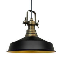 HÄNGELAMPE Industrial Asletl 41/35 cm - Schwarz, Metall (35/41/35cm) - Bamyum