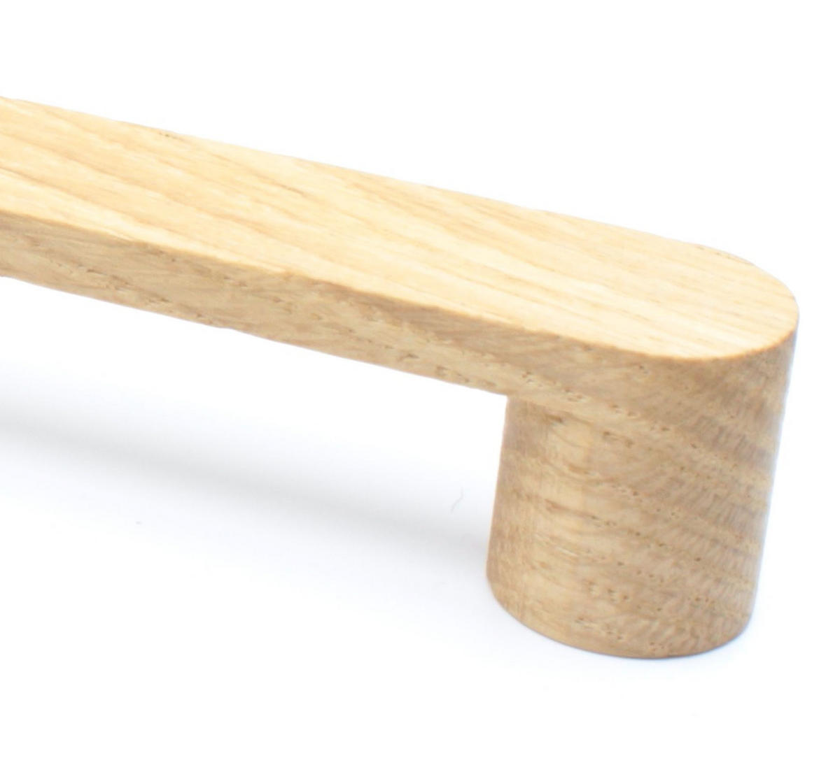 MÖBELGRIFF BA 320mm, Küchengriff Eiche massiv, Holzgriff Schrank - Naturfarben, Holz (2/2.5/34cm)