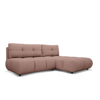 ECKSOFA Milorya Rosa - Rosa, Textil (230/90/170cm) - Pillovely