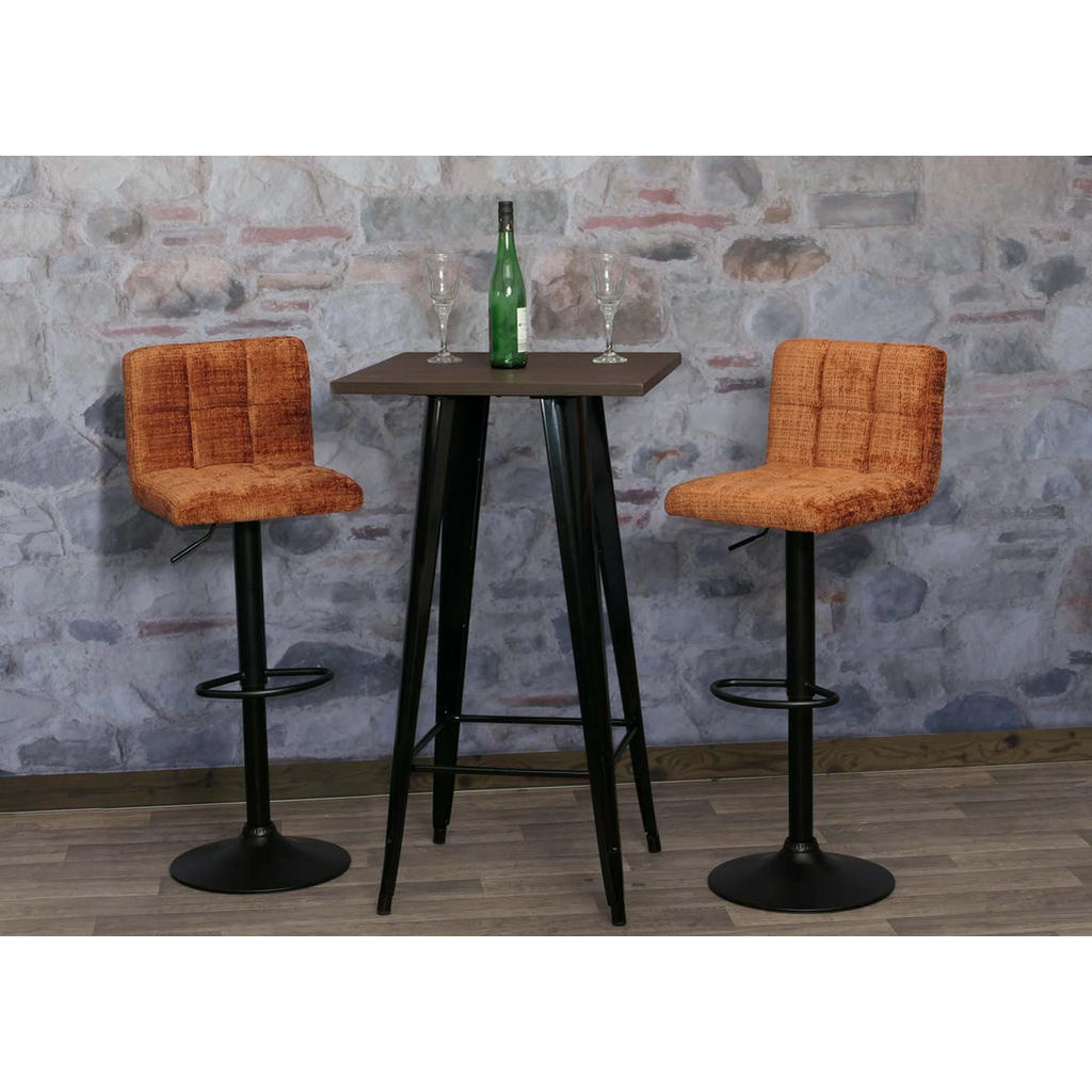 Thumbnail - MCW Barhocker, Orange, Textil, 38x107x41 cm, Esszimmer, Barmöbel, Barhocker
