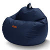 INDOOR SITZSACK Scoop Kunstleder - Dunkelblau, Textil (90/70/70cm) - Green Bean