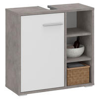 WASCHBECKENUNTERSCHRANK ORNA - Weiß/Grau, Holzwerkstoff (60/60/30cm) - CARO-Möbel