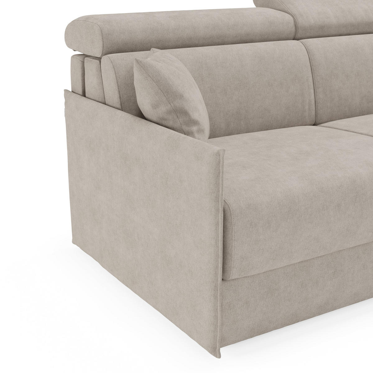 LINEARSOFA Miryam - Creme, Metall (189/83/98cm) - Divani.store