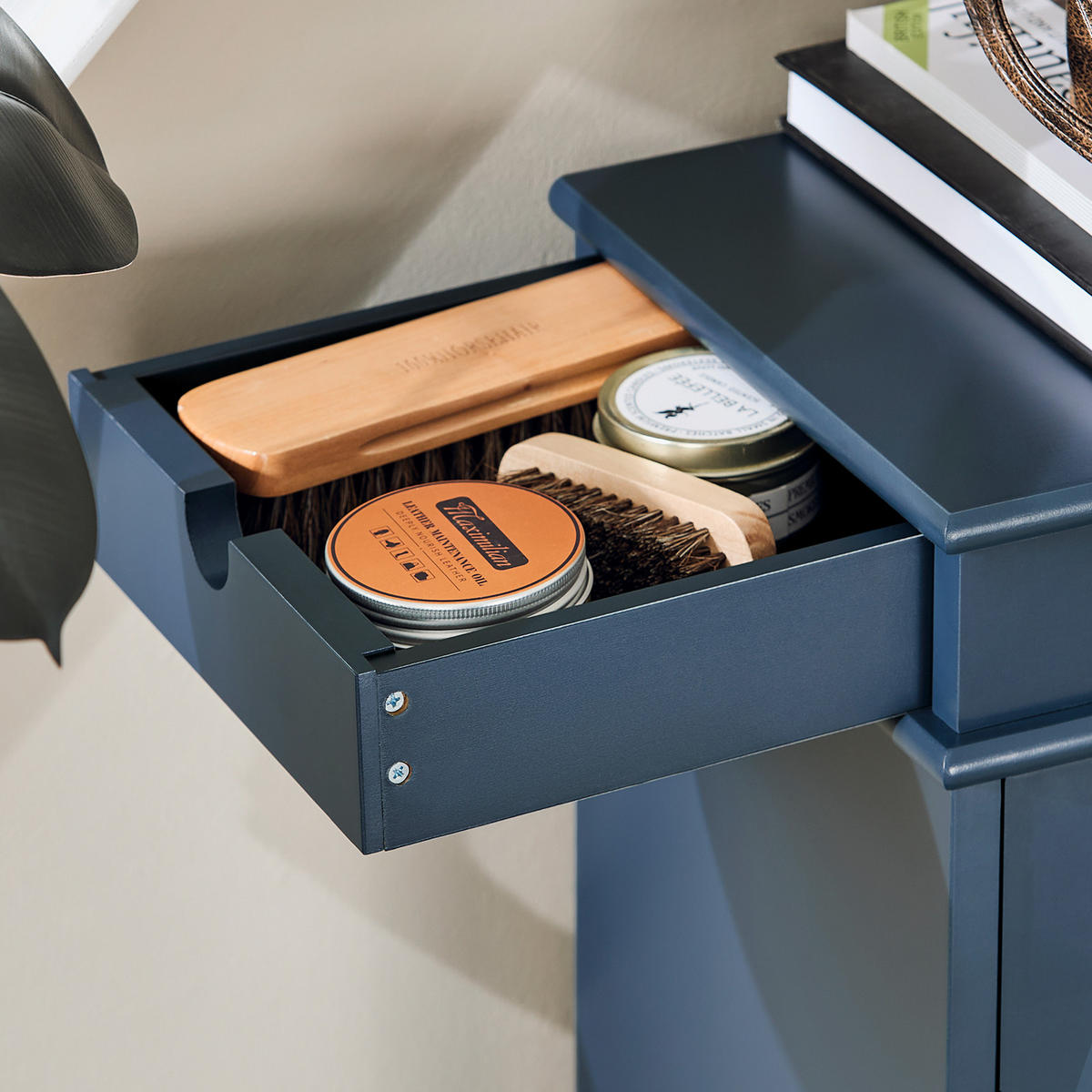 SCHUHSCHRANK Blau - Blau, Holzwerkstoff (55/83/24cm) - SoBuy