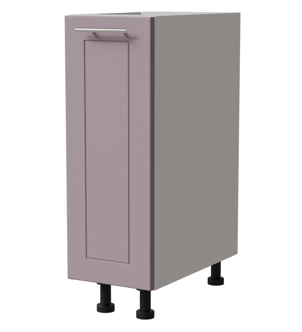 Feldmann-Wohnen Unterschrank Violett, Weiß 20x82x50 cm