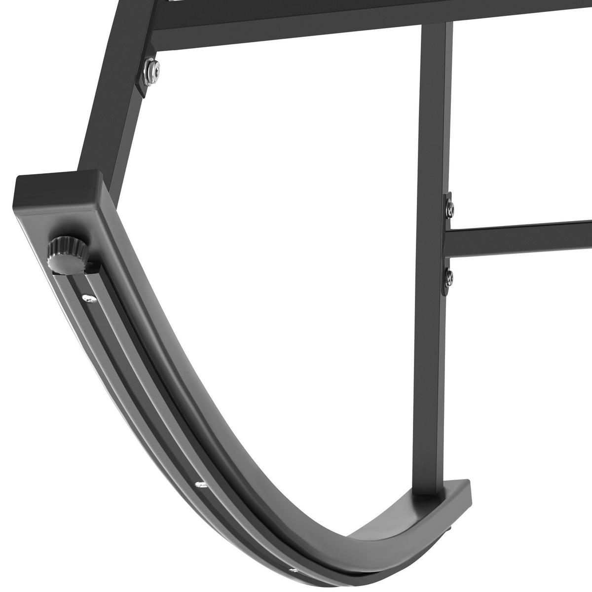 SCHAUKELSTUHL Tami, 93 x 99,5 x 89 cm, anthrazit - Anthrazit, Kunststoff (93/89/99.5cm) - tectake