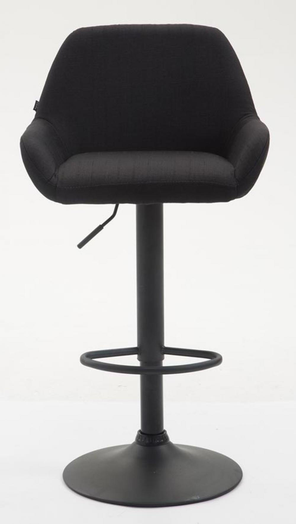 BARHOCKER Stoff schwarz - Schwarz, Textil/Metall (51/89/52cm) - CLP