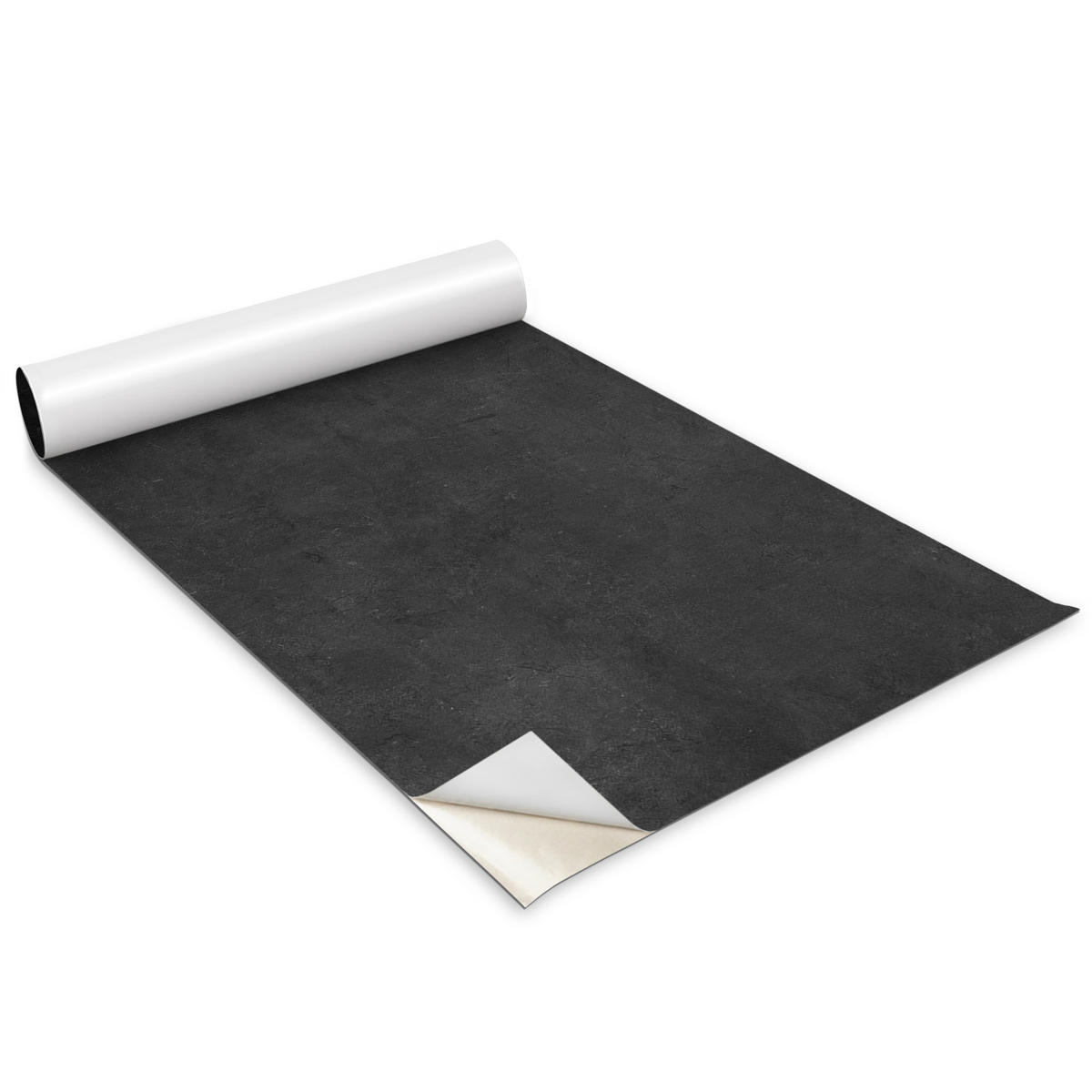 MÖBLAUFKLEBER 100x50 cm dunkelgrau - Zinkfarben, Kunststoff (100/50/0.1cm) - Wallfluent