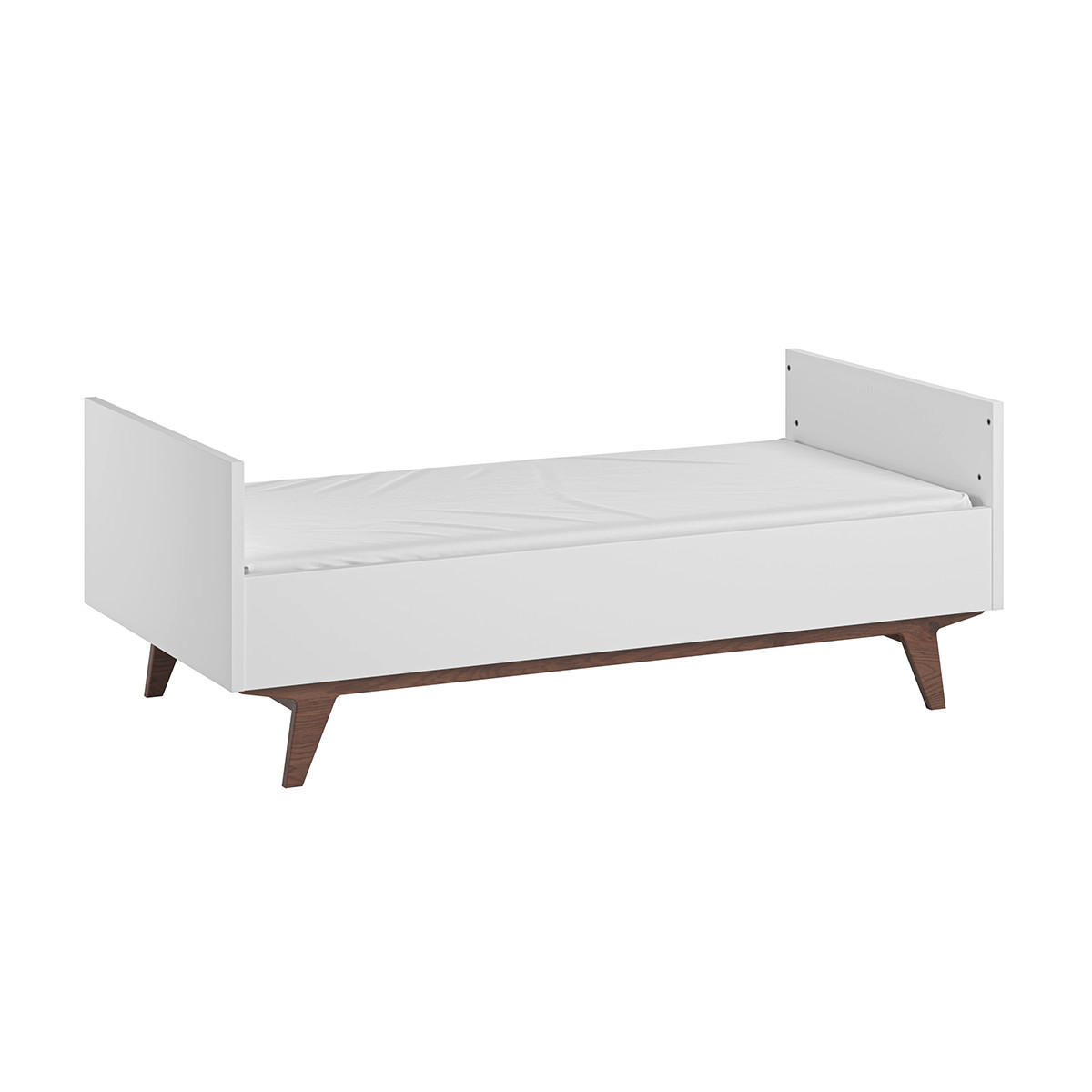 POKOJ PRO MIMINKO 2DÍLNÝ Mid Bílá a dřevo - bílá, kompozitní dřevo (144/90/75cm) - Petits-meubles