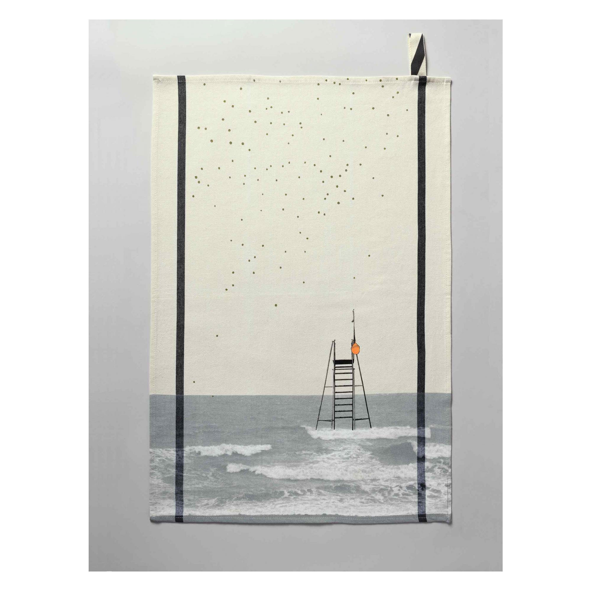 KÜCHENTUCH Plouf ekrü 50 x 70 cm - Weiß, Textil (70/50cm)